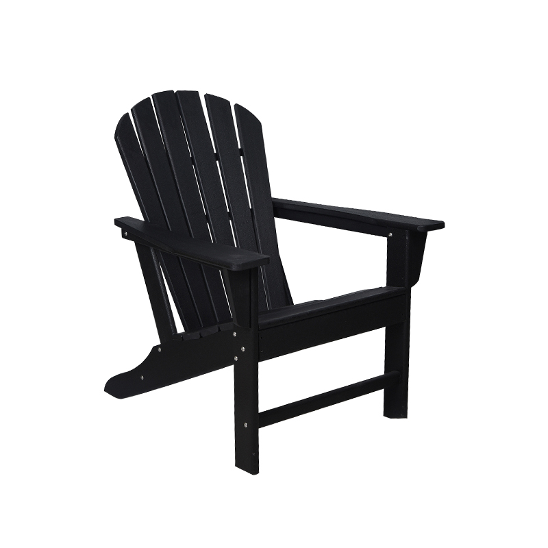 Juego de silla fija Adirondack y mesa ovalada