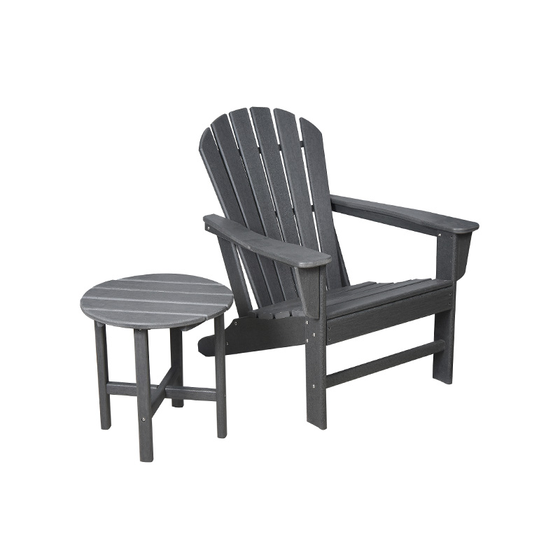 Silla Adirondack con respaldo ligeramente curvado